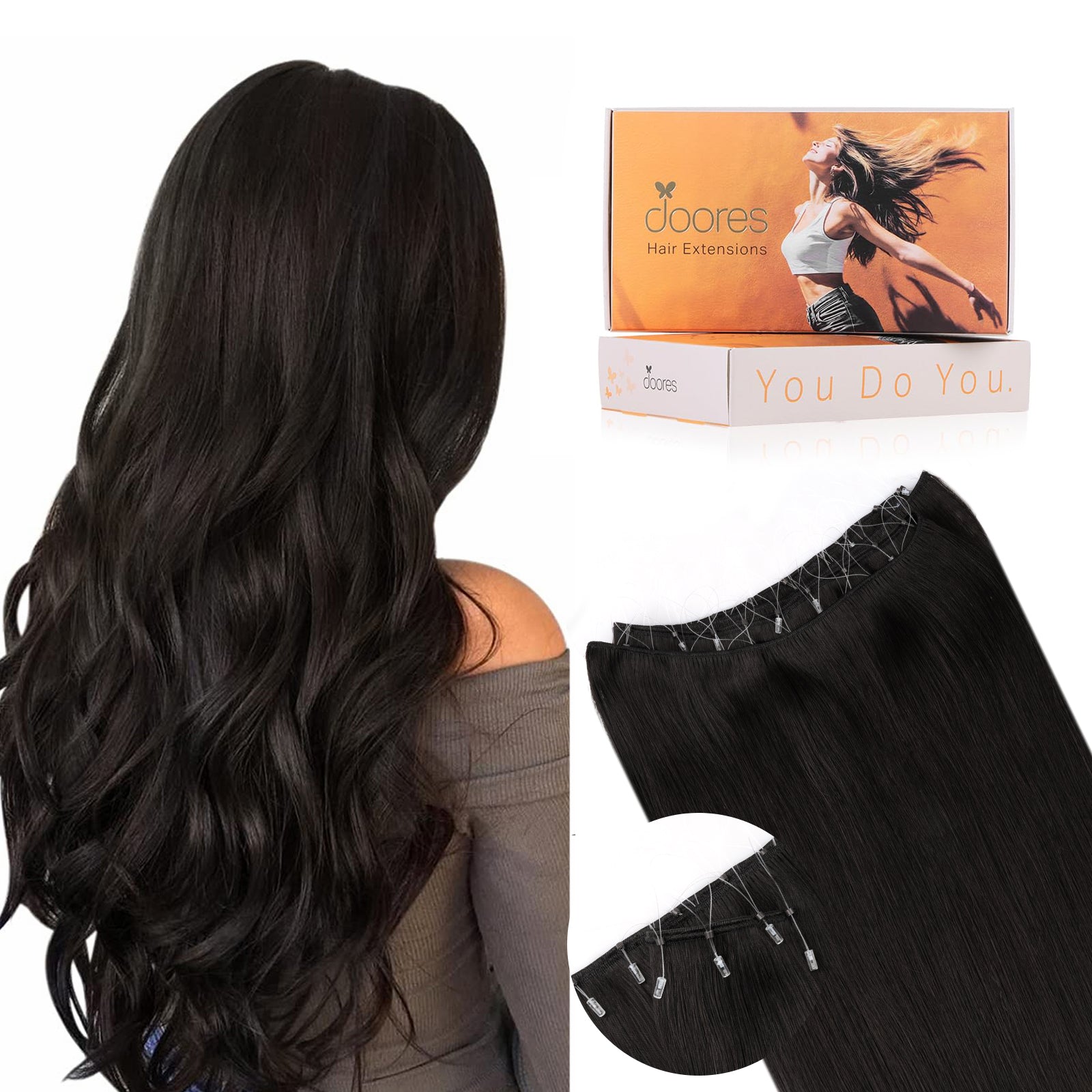Dark Brown (2) Micro Ring Classic Weft Hair Extension