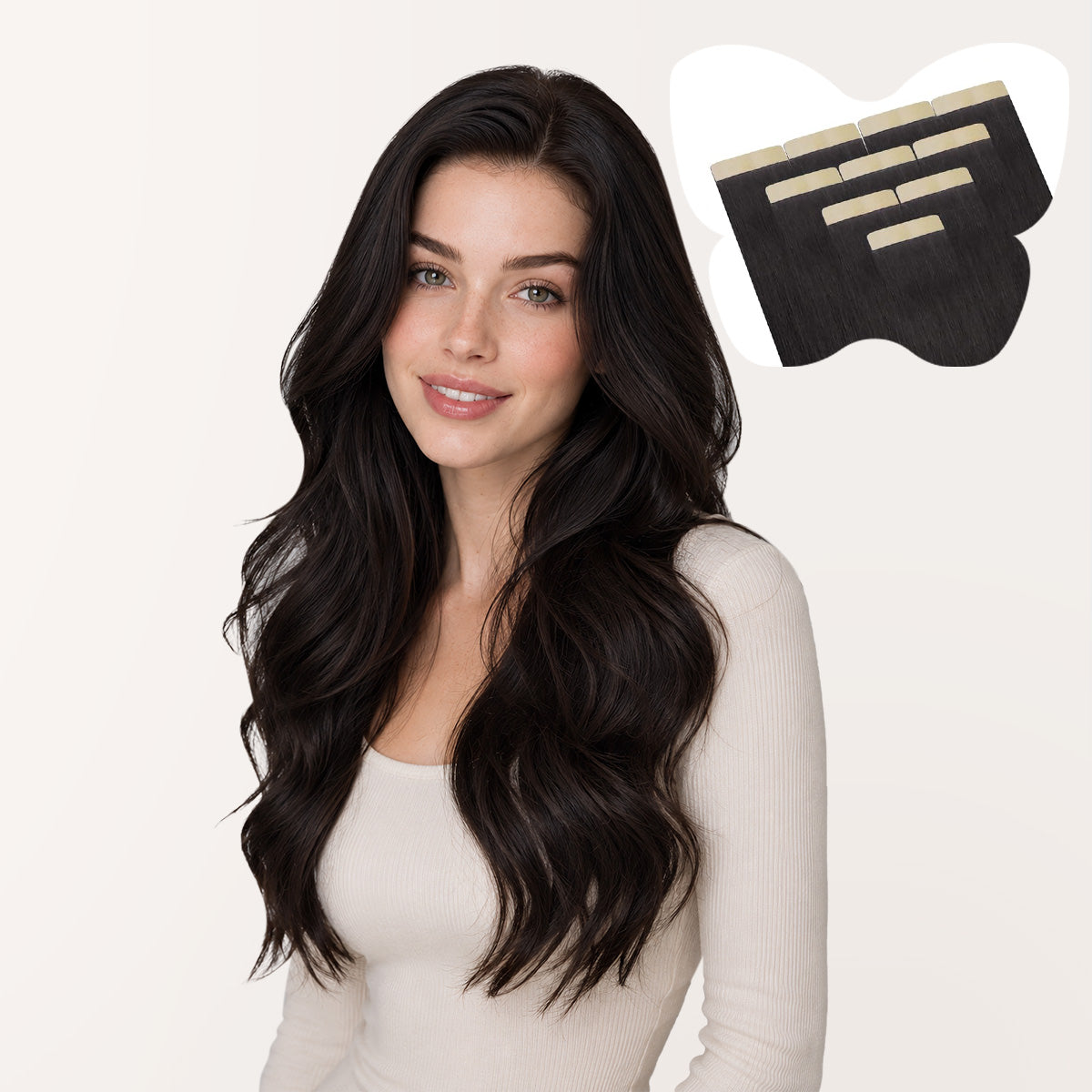 Dark Brown (2) Remy Tape-In