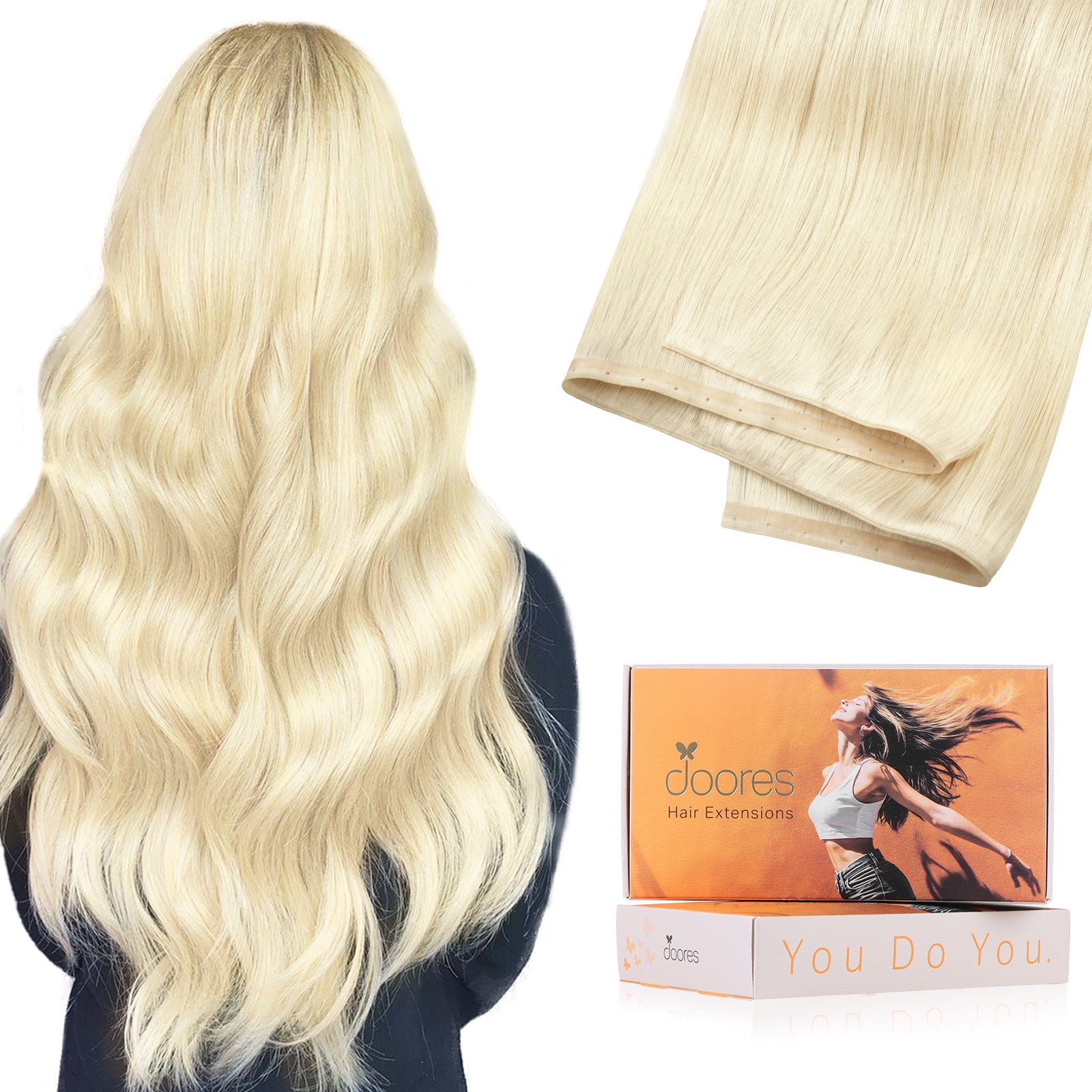 Genius Invisible Butterfly Weft Hair Extension-#60