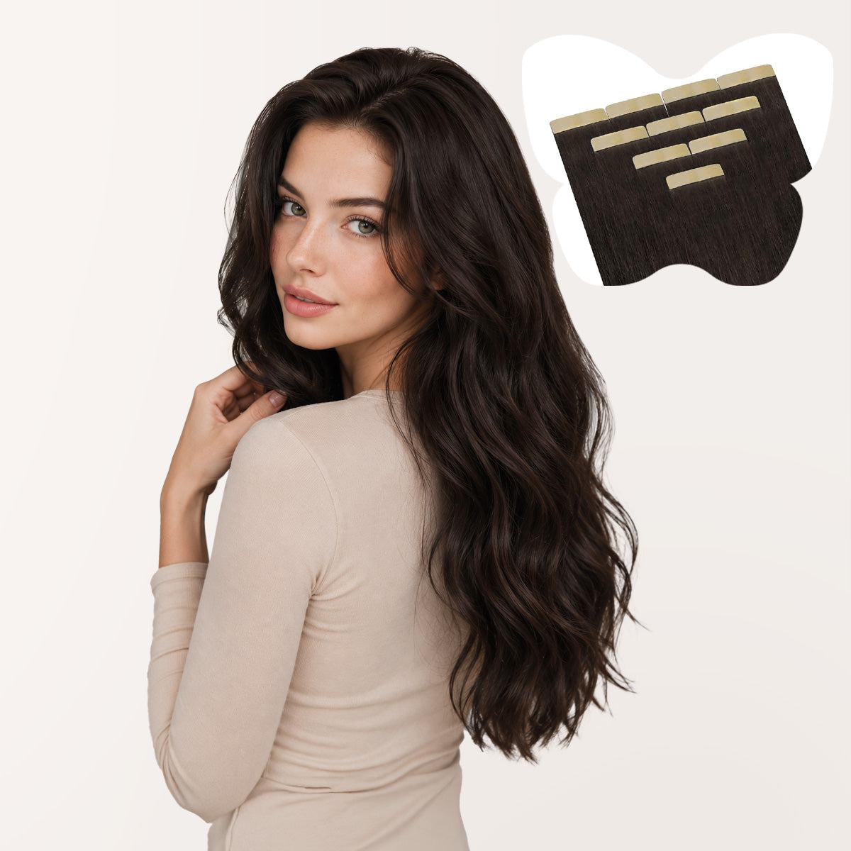 Light Dark Brown (2A) Tape-In