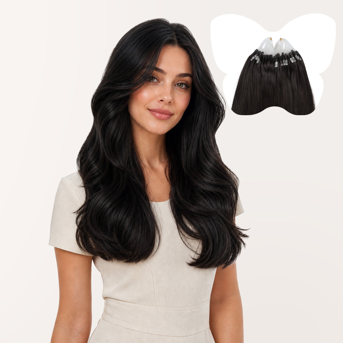 Micro Link Hair Extensions-1B
