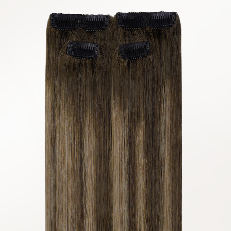 doores-Chocolate Brown / Caramel Blonde Balayage (4/27/4) Scalp Hair Fill-Ins(30-39g)-2