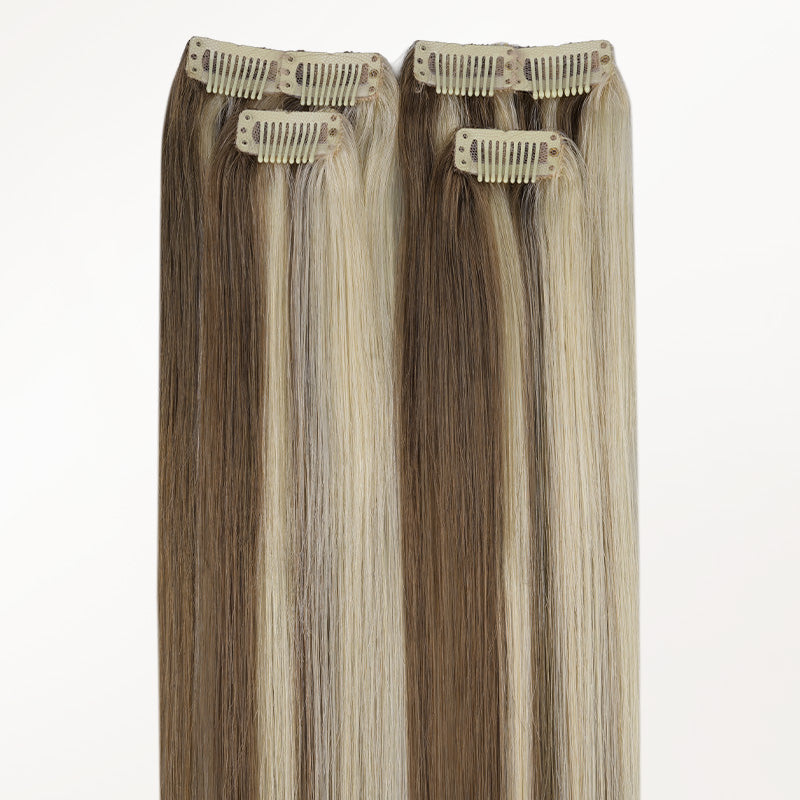 doores-Light Brown / Medium Blonde Highlights (8B/60B) Scalp Hair Fill-Ins(30-39g)