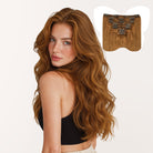 7-Piece Medium Auburn (30) Clip in Hair Extensions