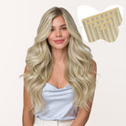 Ash Blonde / Platinum Blonde Highlights (17A/60A) Tape-In