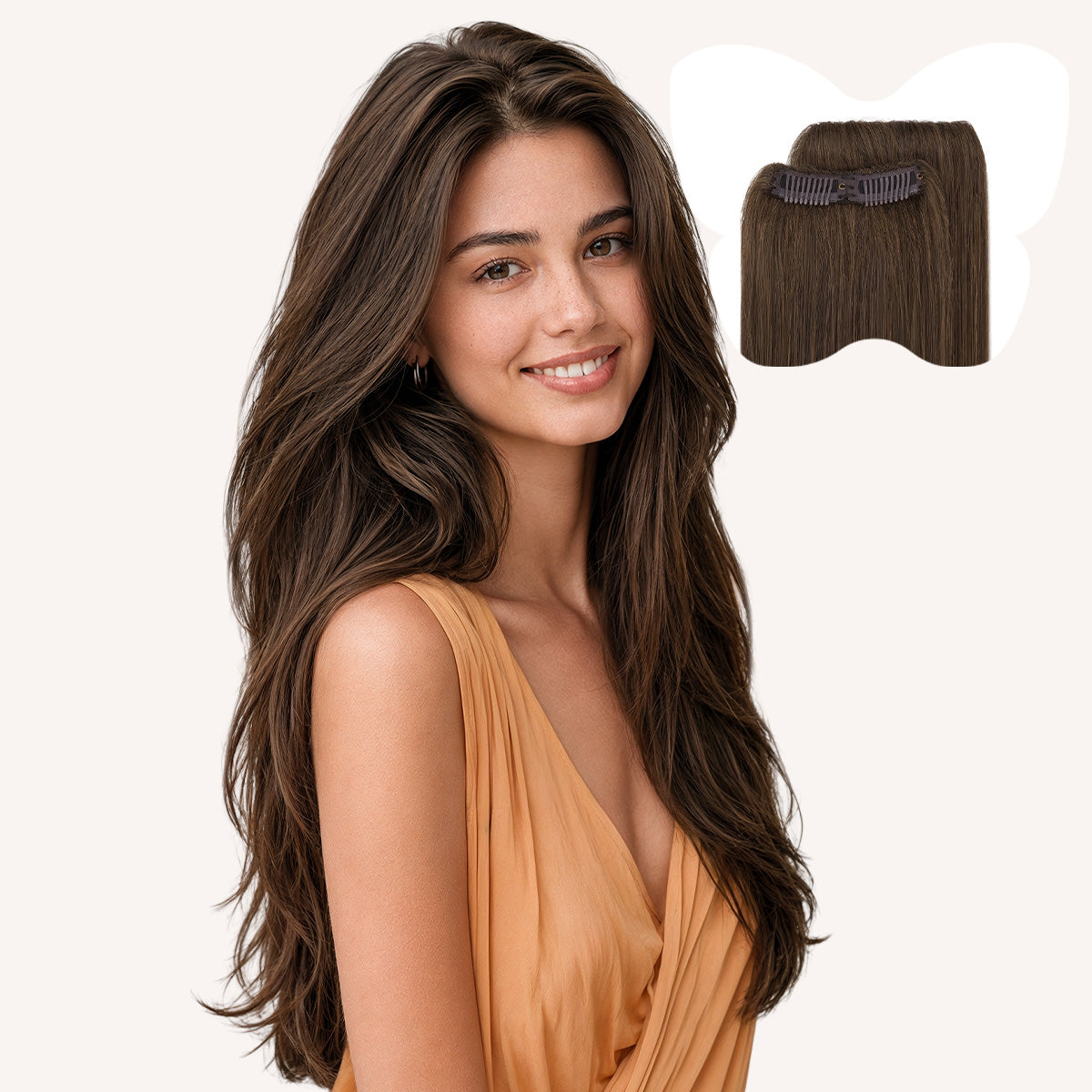 Chocolate Brown (4A) Scalp Hair Fill-Ins(30-39g)