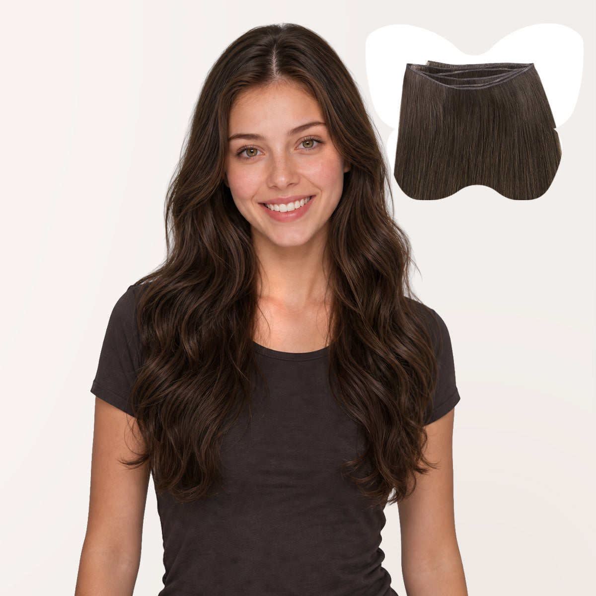 Chocolate Brown (4A) Sew In Weft Hair Extensions
