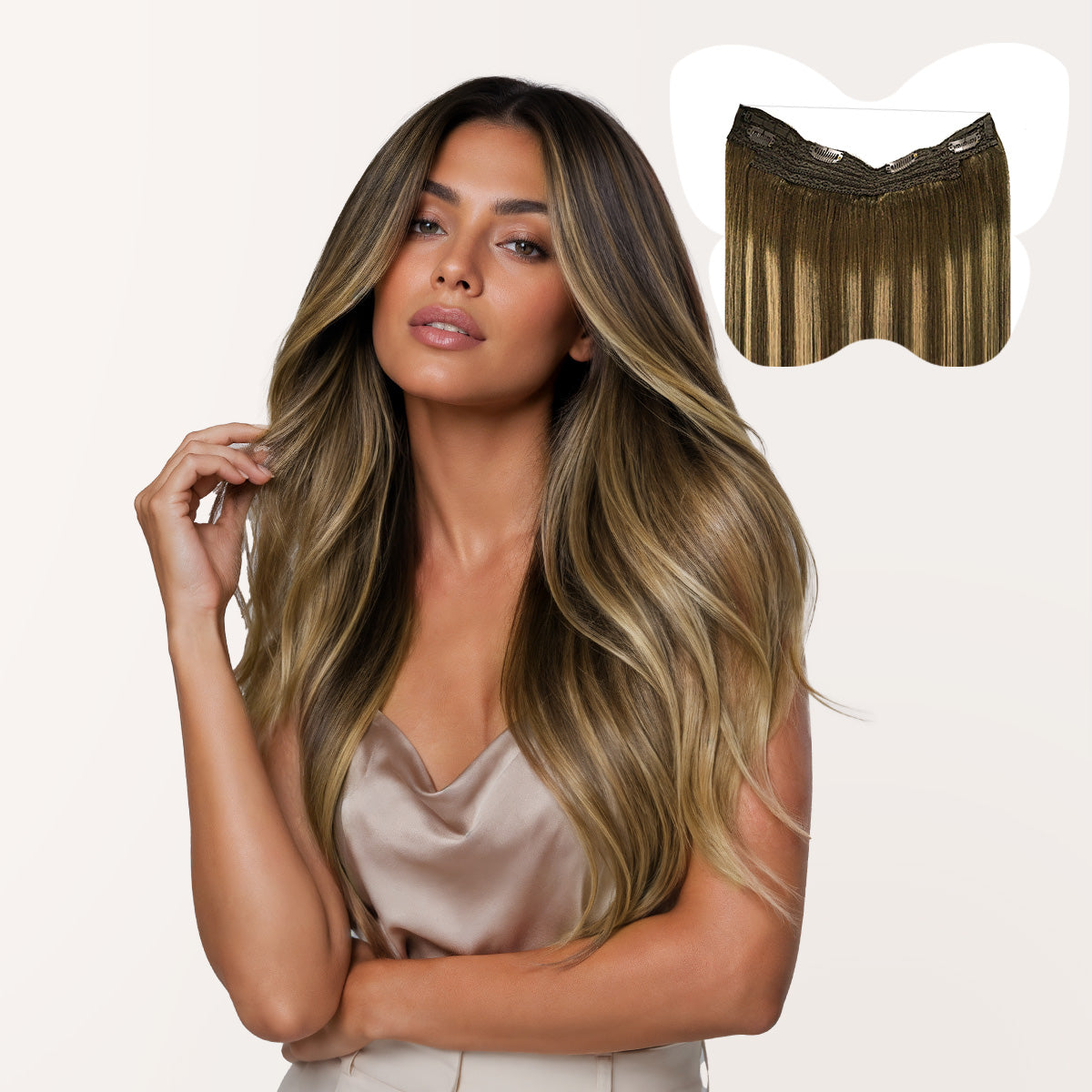 Chocolate Brown / Caramel Blonde Balayage (4/27/4) Doores Band
