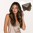Chocolate Brown / Honey Blonde Balayage (4/26/4) Remy Tape-In