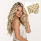 Dark Blonde / Bleach Blonde Highlights (18A/613A) Tape-In