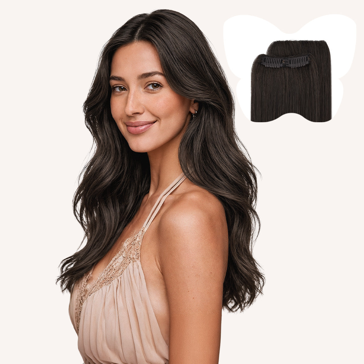 Dark Brown (2) Scalp Hair Fill-Ins(30-39g)