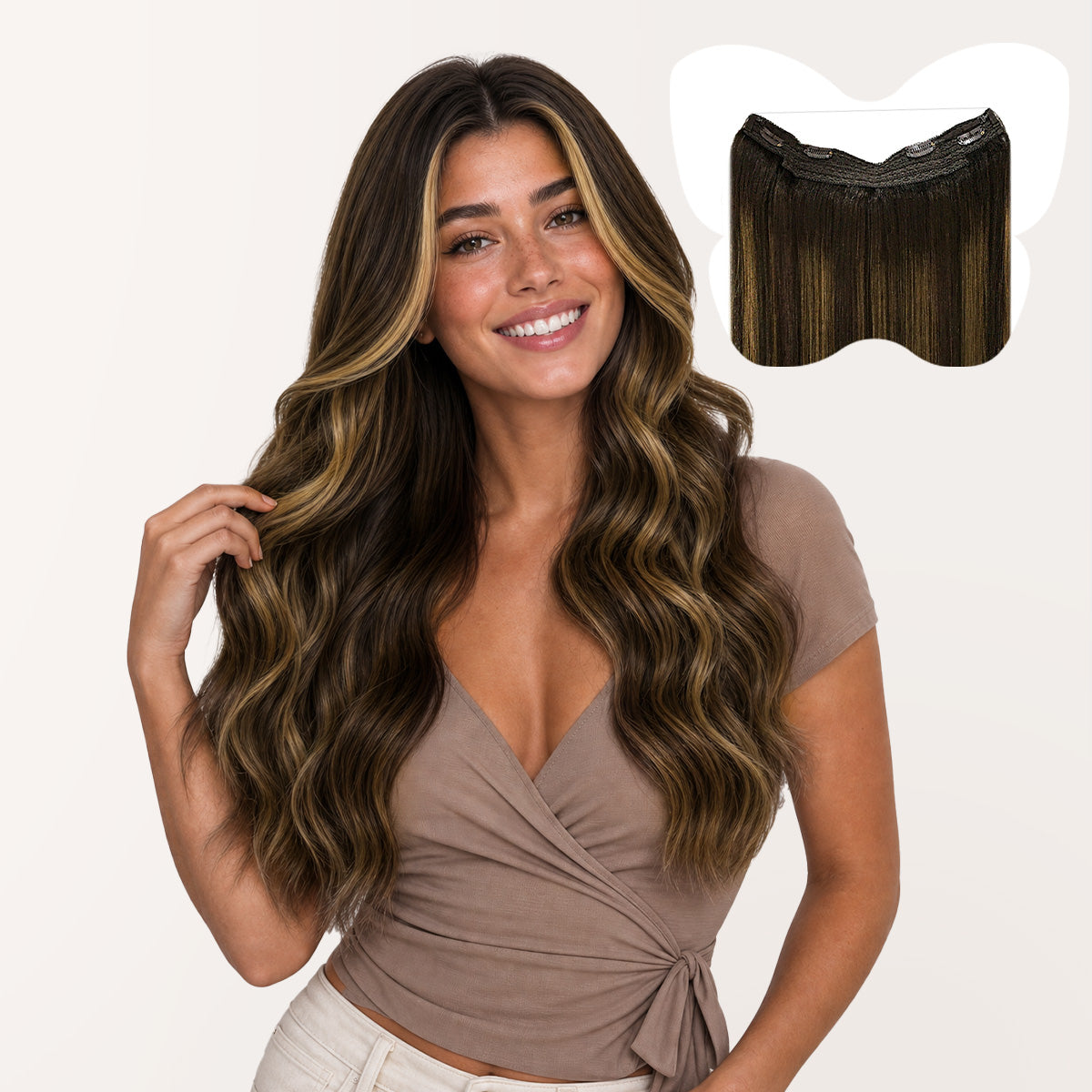 Dark Brown / Chestnut Brown Balayage (2/6/2) Doores Band