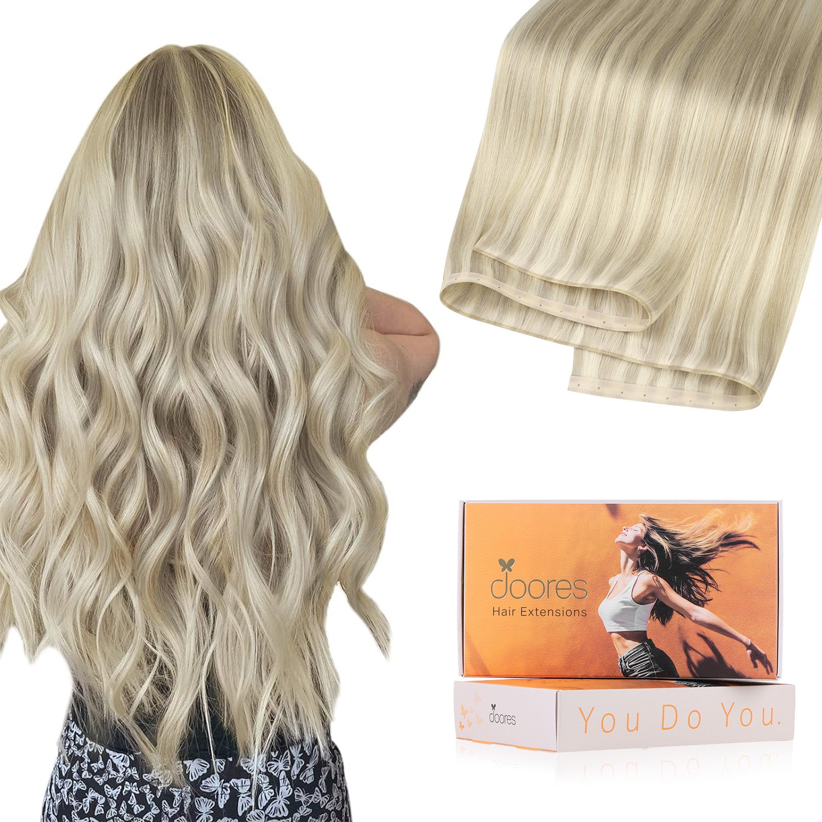 Genius Invisible Butterfly Weft Hair Extension-#1760