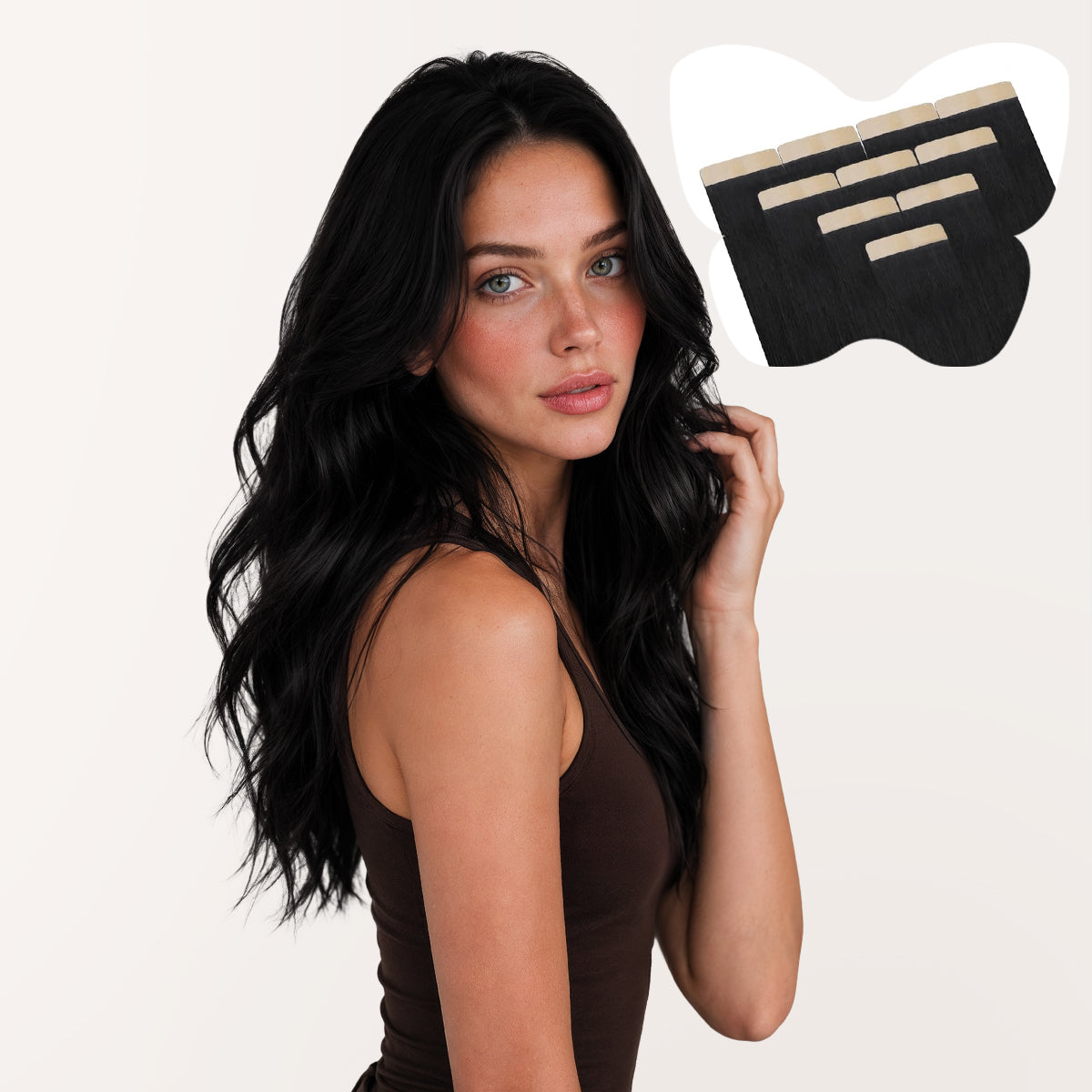 Jet Black (1) Tape-In