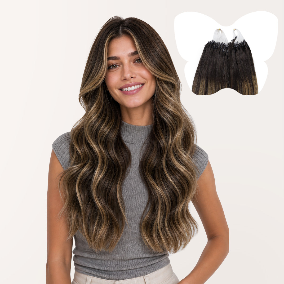 Micro Link Hair Extensions-262