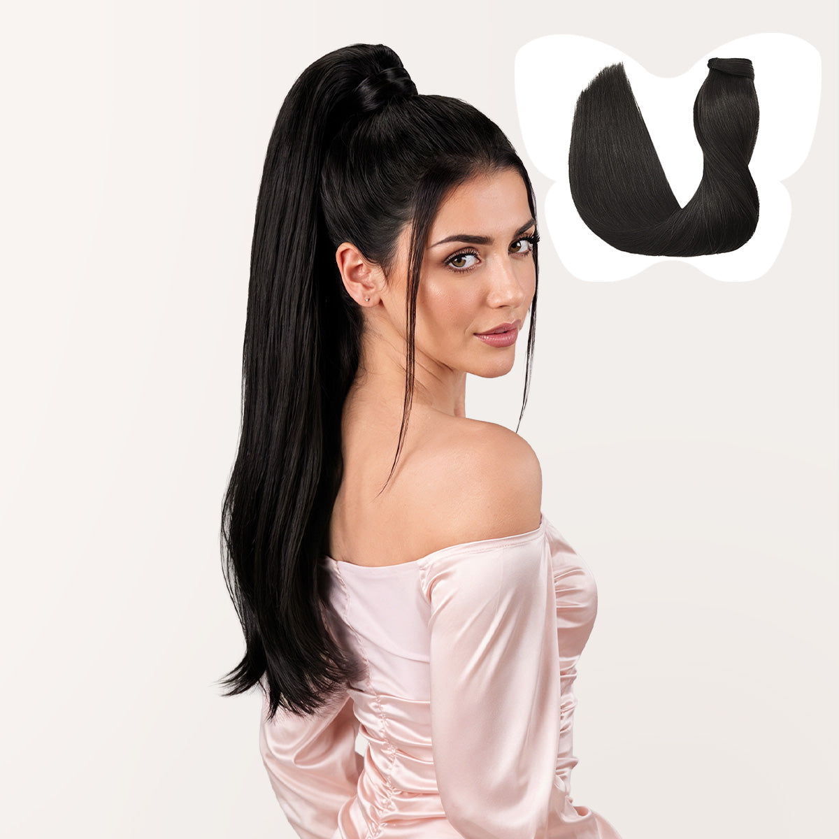 Natural Black (1B) Ponytail