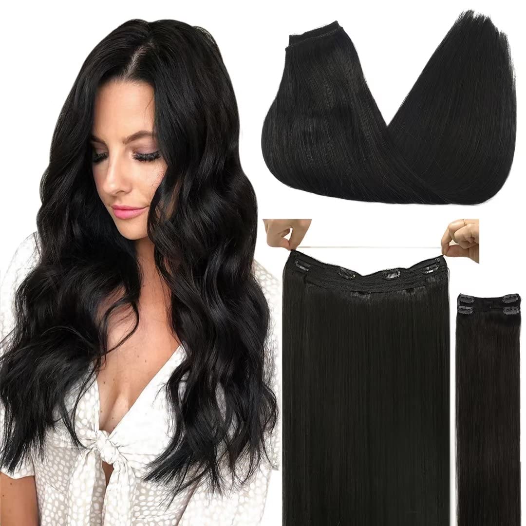 Doores® Band Extra Natural Black Hair Extensions 100% Remy Human
